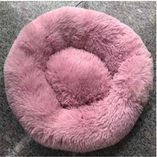 Almohada Redonda de Pelo Largo para Gatos con Funda Antideslizante — imagen 16