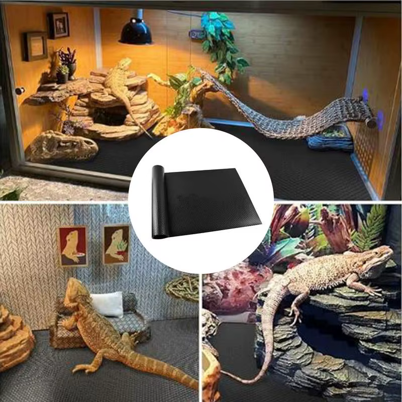 Reptile Carpet Terrarium Liner Bedding Reptile Substrate Mat Safe And Comfortable Reptile Cage Mat For Snake Gecko Lizard — imagen 4
