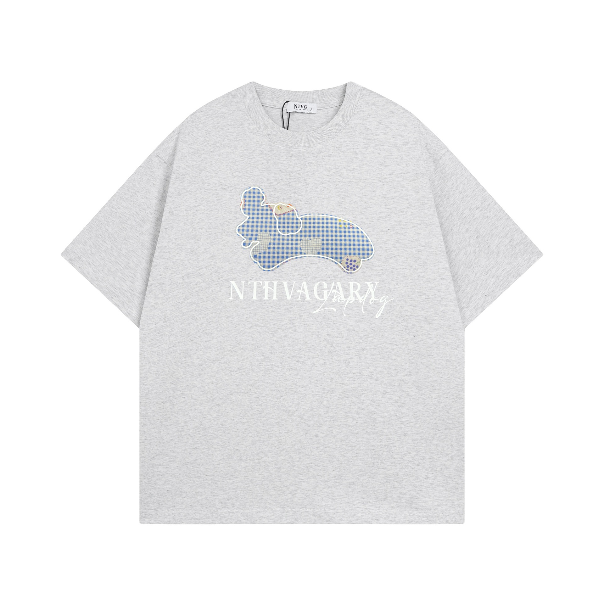 Plaid sausage dog short sleeved shirt — image 1