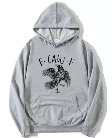 Crow Print Hoodie Sweatshirt Men's Casual Sportswear — image 9