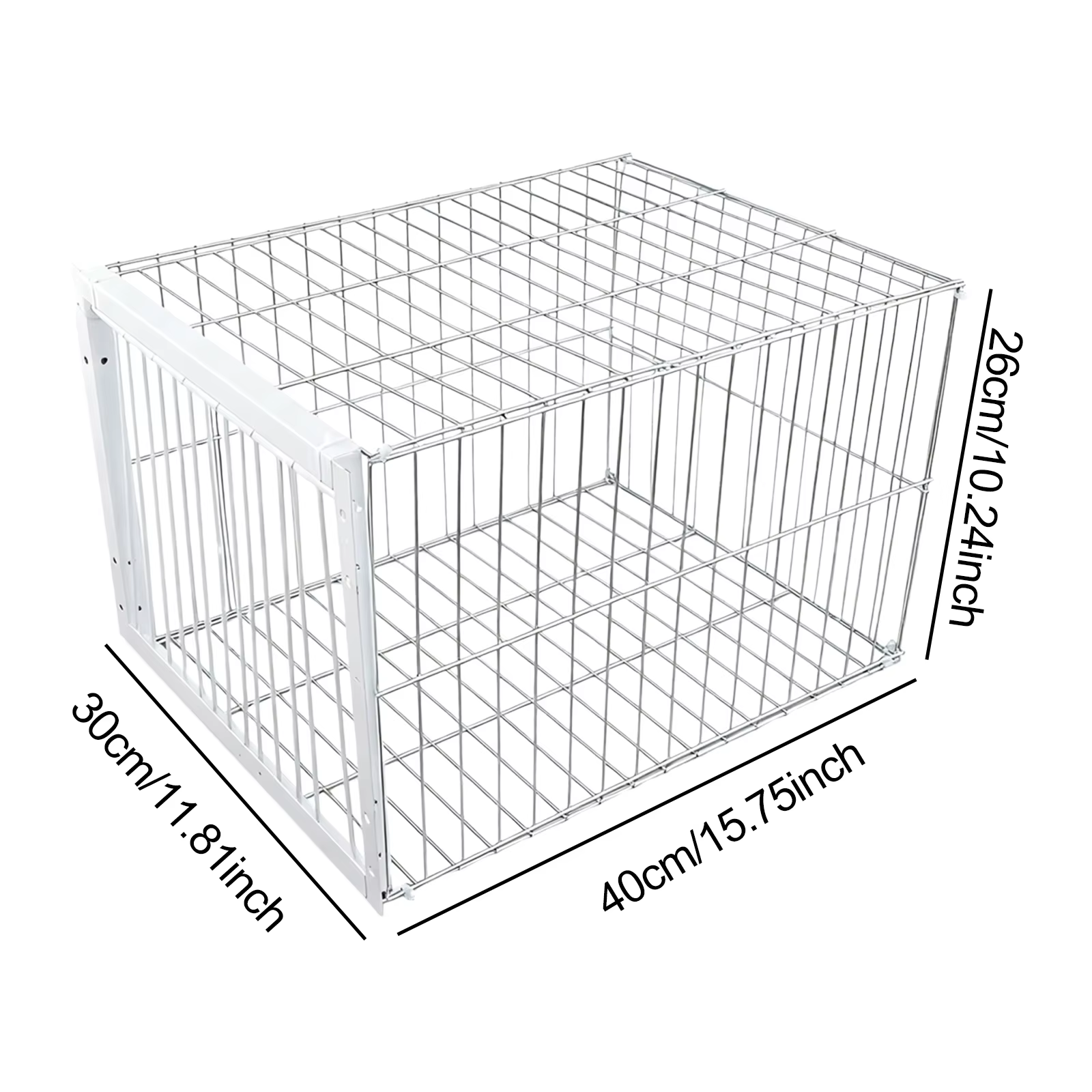 Caja de Trampa para Aves Portátil Auto Resistente al Ruido para Palomas y Animales Grandes Caja de Coopera Metálica para Granjas — imagen 5