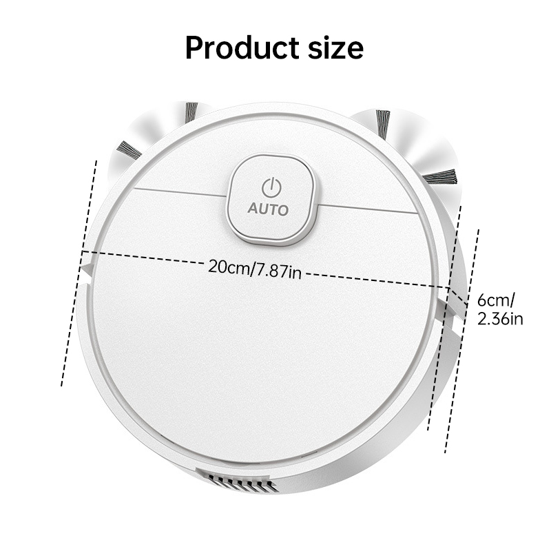 **3-in-1 Sweeping Robot: USB Charging, 1000Pa Suction, Auto-Clean for Pet Hair, Carpets & Floors** — image 9