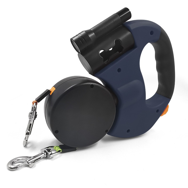 Automatic Retractable Leash With LED Flashlight One Tow Two Double-Headed Dog Walking Leash Dog Chain Pet Supplies — image 13
