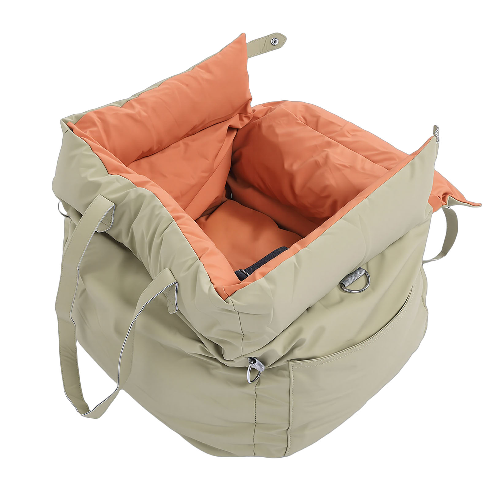 Cama Portátil para Mascotas de Auto, Viaje al Aire Libre, Desmontable y Lavable, Asiento de Auto para Mascotas con Arnés para Perros y Gatos — imagen 3