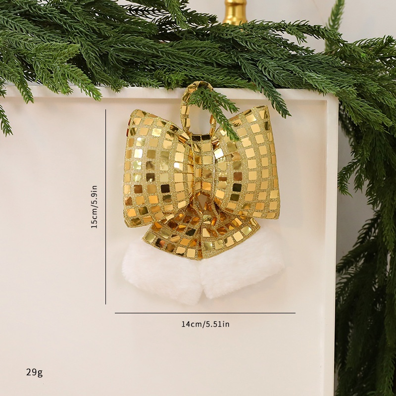 Adorno de Mariposa Brillante para Árbol de Navidad, Decoración de Vidrio para Ventana Hotel y Colgador de Navidad — imagen 9