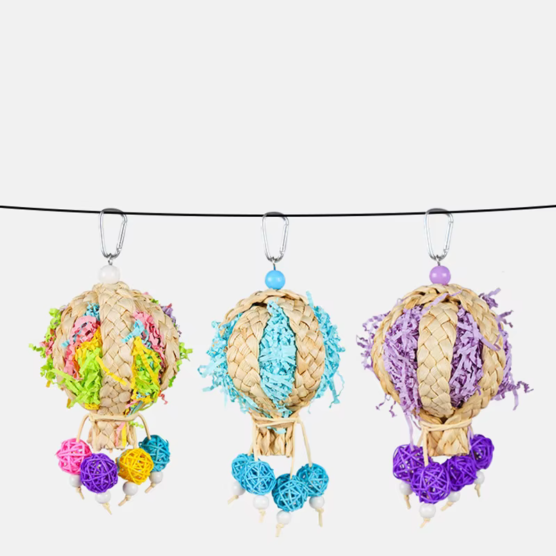 Random Color and Style, Parrot Chewing and Playing Toy, Training and Boredom-Relief Climbing Toy, Specialized Toy for Lovebirds, Cockatiels, and Parakeets — image 4