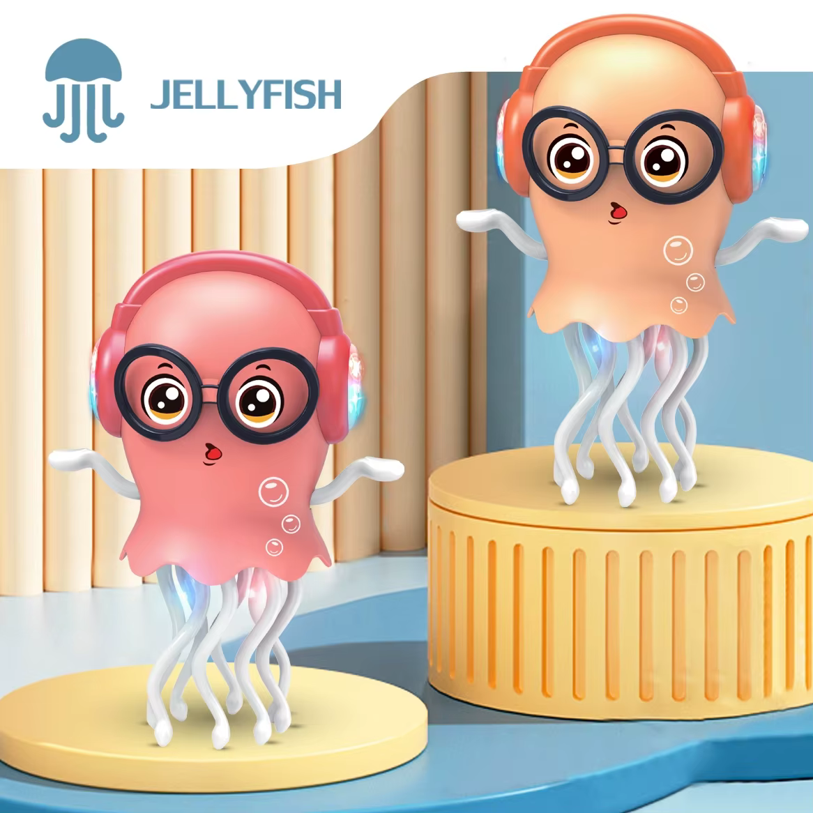 Juguete Eléctrico de Medusa Bailarina que Camina, Pulpo con Sensor Automático de Obstáculos, Luces LED Inteligentes y Música — imagen 5