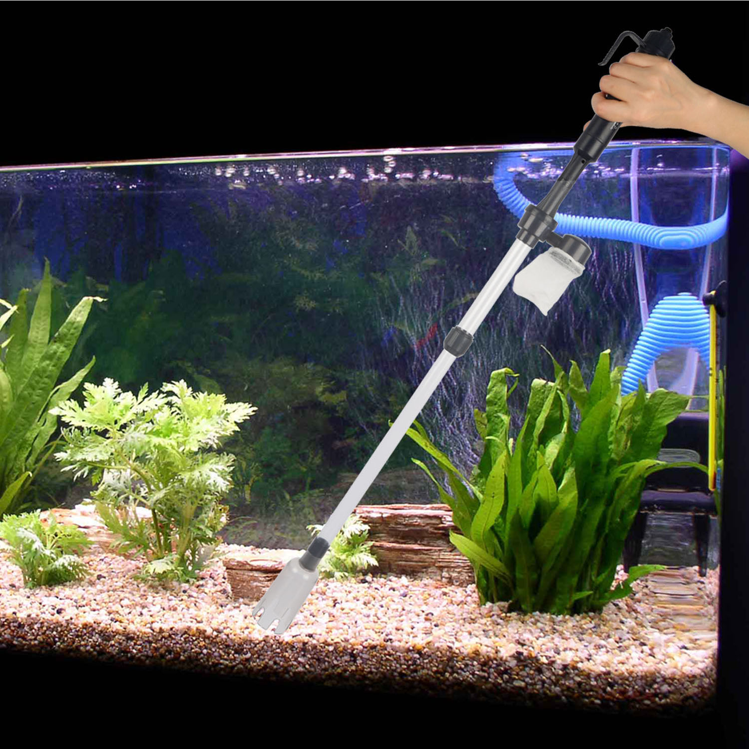 Battery-Operated Aquarium Vacuum Gravel Cleaner For Fish Tank — image 4
