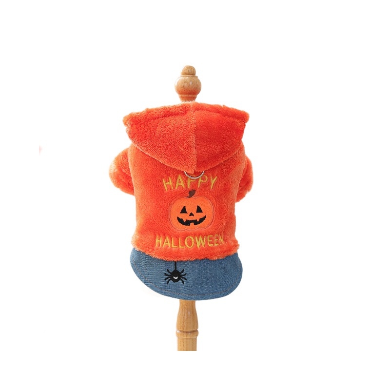 Cute Halloween Pumpkin Hoodie for Small Dogs and Cats, Pet Clothing Pet Apparel for Small Pets — image 6