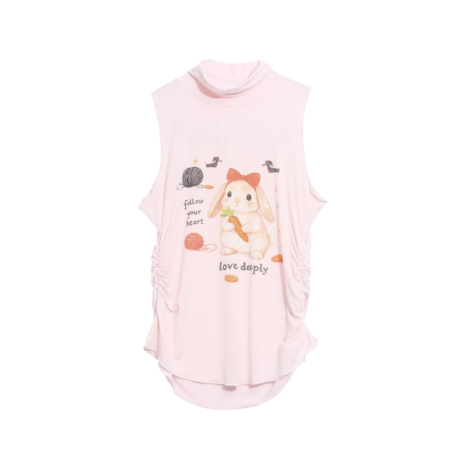 Cool Style Lace Patchwork Printed T-Shirt with Guitar Cat Pattern, Fitted Cropped Top — image 1