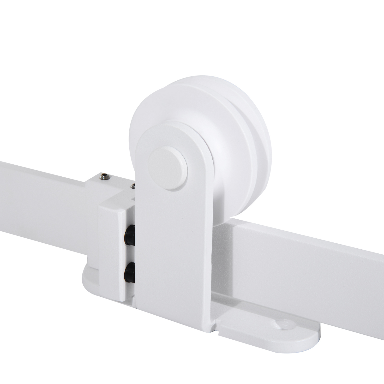 Kit de montaje para puertas correderas interiores rústicas - Blanco (6 piezas) — imagen 5