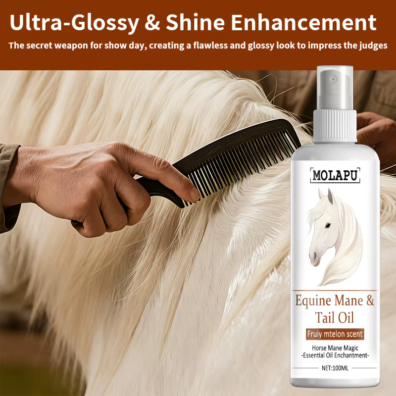 Aceite de Aseo para Carreras de Caballos, Diseñado Especialmente para Carreras de Caballos, Aumenta la Brillantez Rápida en el Día de la Carrera y Previne la Polvo. 100ml, Fácil de Transportar, Adecuado para Caballos Grandes y Pequeños — imagen 5