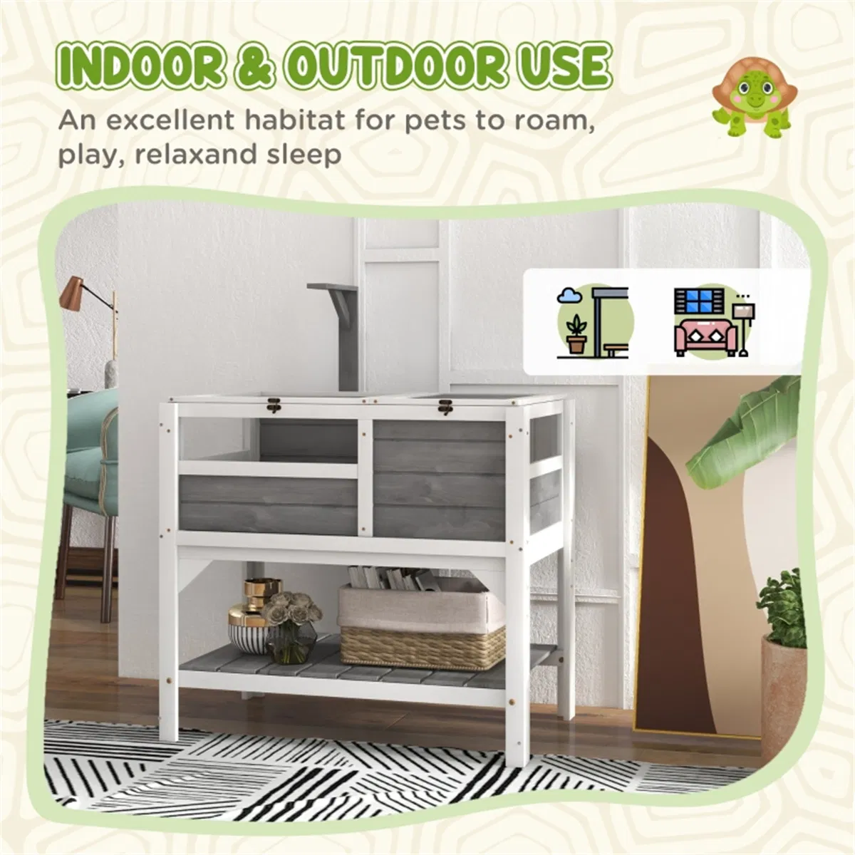 Pet House/ Tortoise House/Small Animal Habitat — image 8