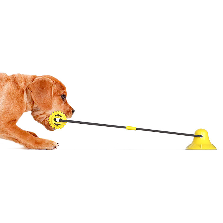 Pet Supplies Molar Leakage Bite Resistant Ball Dog Toy Double Sucker Dog Toy — image 2