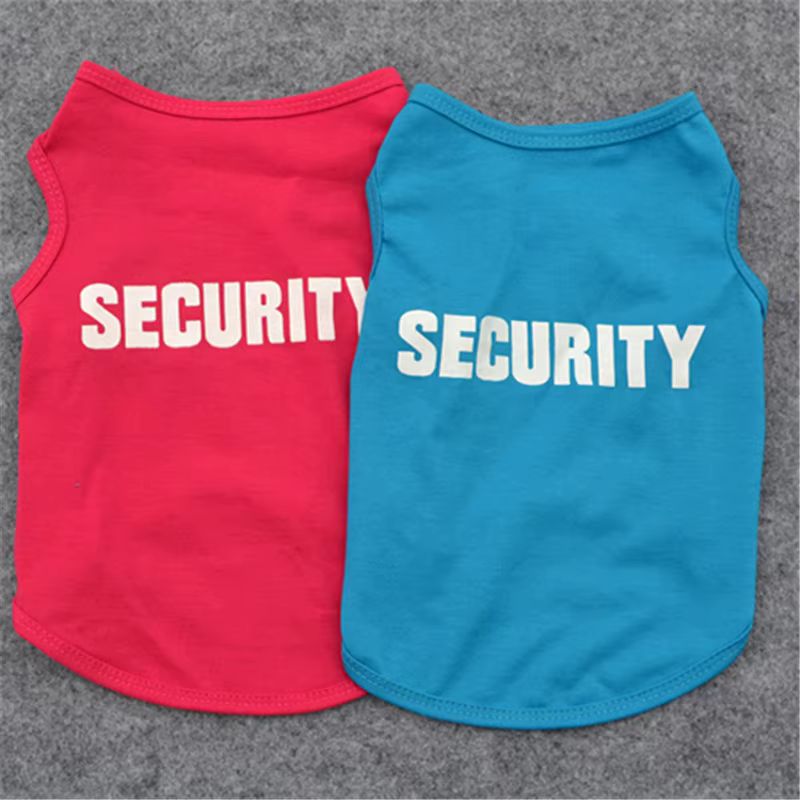 Security Clothing for Dogs Summer Pet Clothes Vest for Small Dogs Chihuahua Yorkshire Puppy Cats Low Price Pets T-shirt Costume — image 5