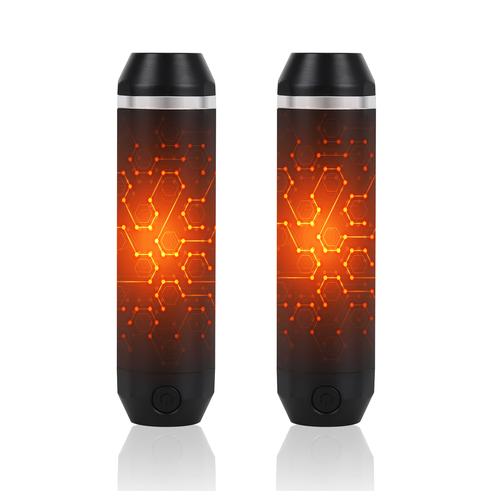 Calentadores de Mano con Batería 2 Piezas, Calor Eléctrico para Camping, Senderismo, Caza, Golf, Caldera Portátil Reutilizable con Magnético y Linterna — imagen 1