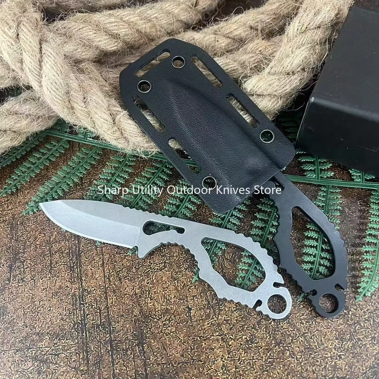 All Steel Multifunctional BM 101 Follow-Up Fixed Knife Portable Outdoor Field Adventure Camp Fishing Wilderness Exploration Tool — image 4