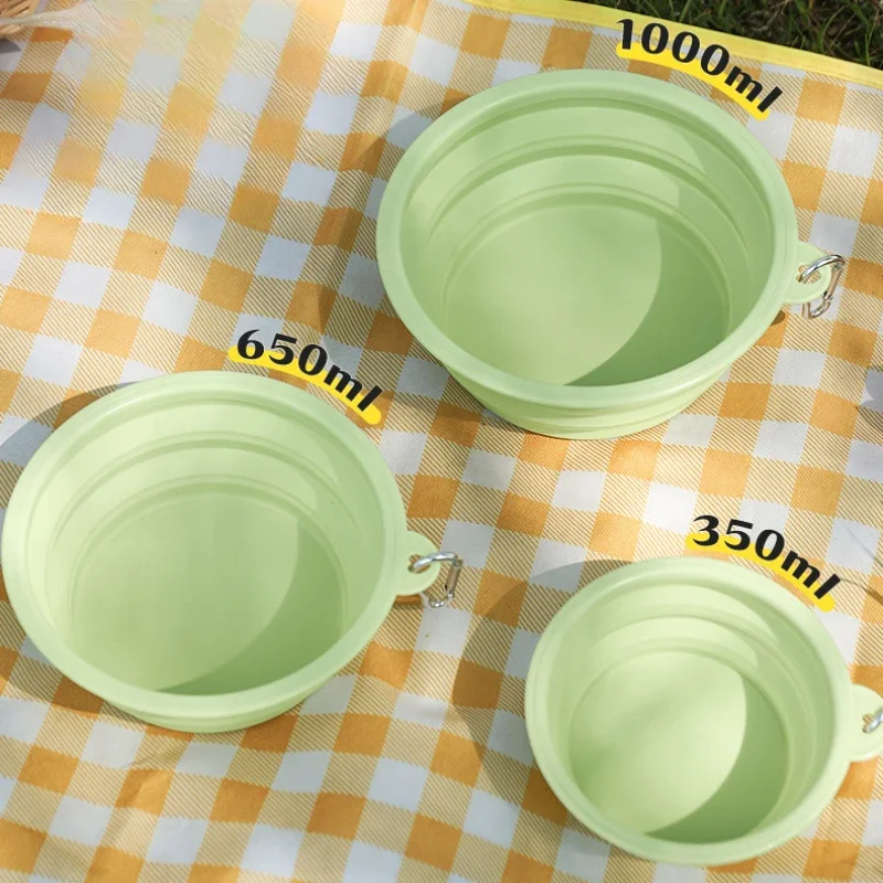 Comedor Portátil de Mascotas Reutilizable en Silicón para Perros y Gatos - Tazón de Alimento y Agua Outdoor — imagen 6