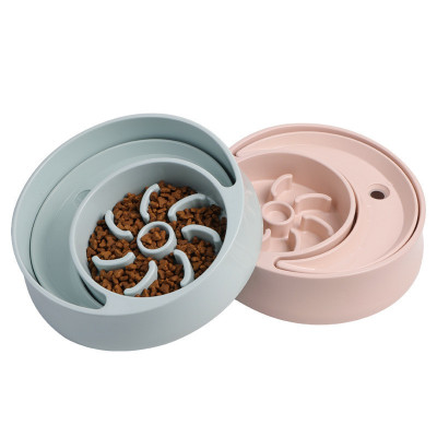 Bol de Comida en forma de Sol y Luna para Perros y Gatos - Bolso Lento para Comer - Gran Taza Anti-Asfixia para Perros — imagen 5