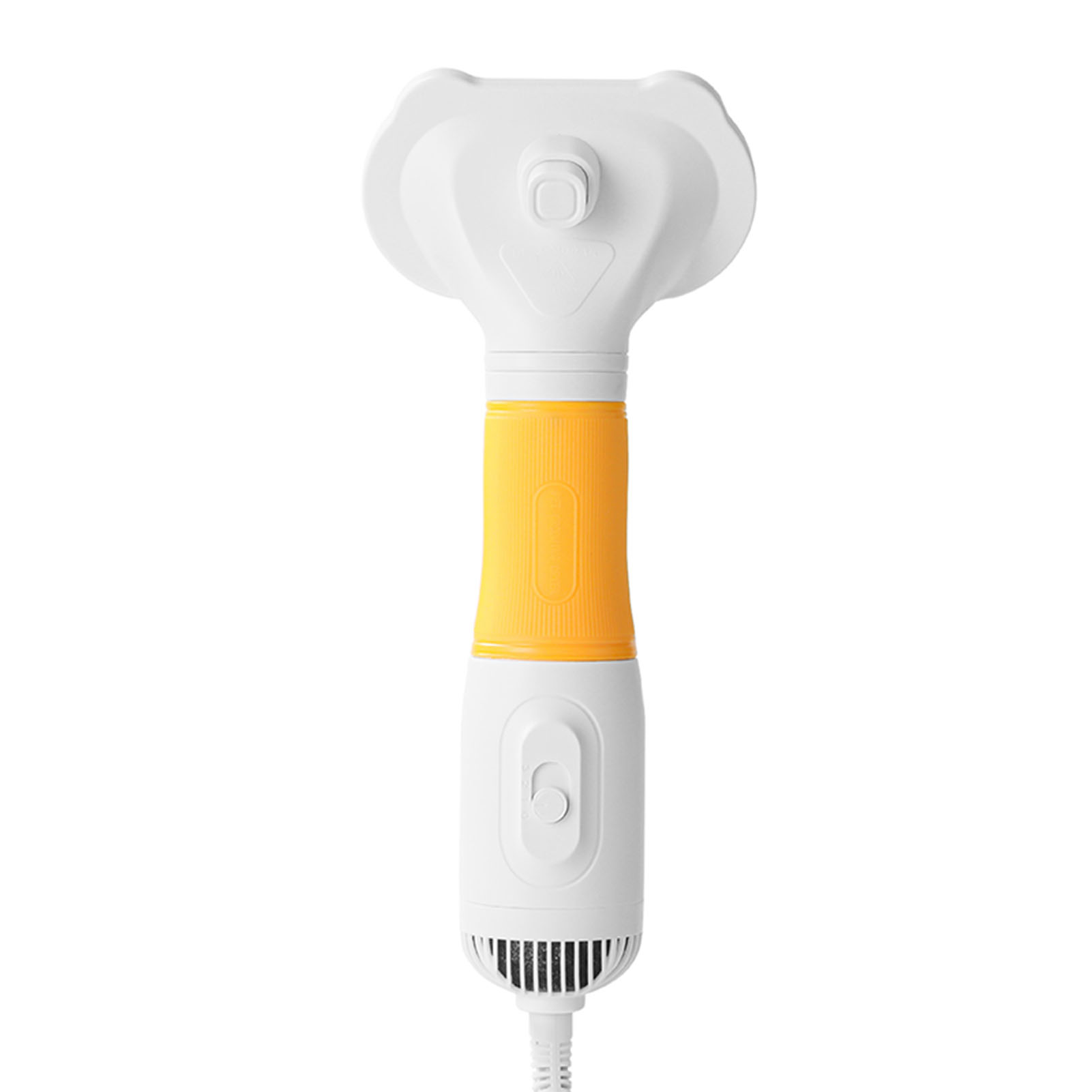 Secador de Pelos de Mascotas con Cepillo Liso Bajo Ruido 600W 3 Temperaturas Ajustables 3 en 1 para Perros y Gatos Amarillo — imagen 5