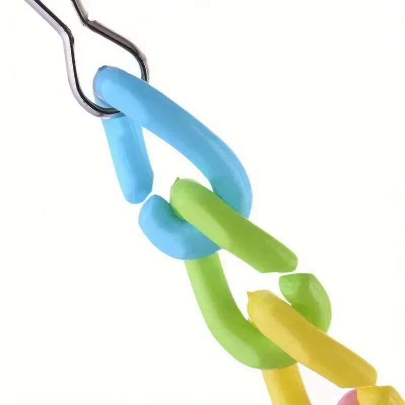 Parrot Toys Bird Suspension Bridge Bird Cage Swing Toy With Bell Pet Supplies Random Color — image 3