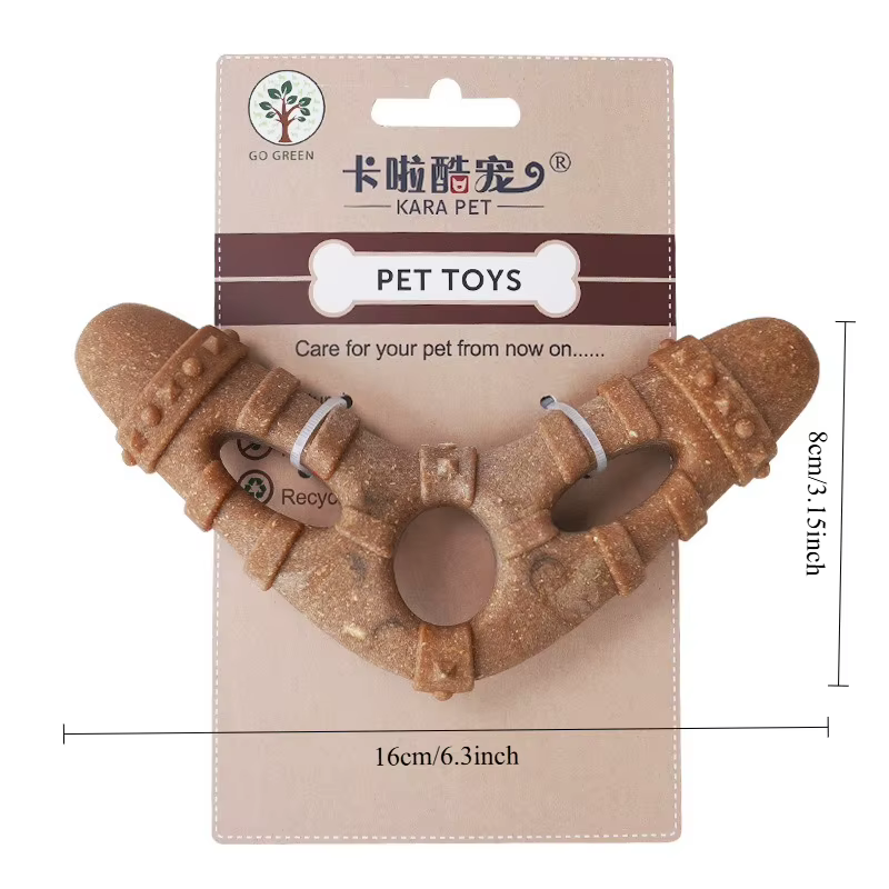 Dog Toy, Bone-Like Teething Stick, Durable, Tooth-Cleaning, Self-Entertaining and Boring, Small Dog-Shaped Pet Toy — image 6