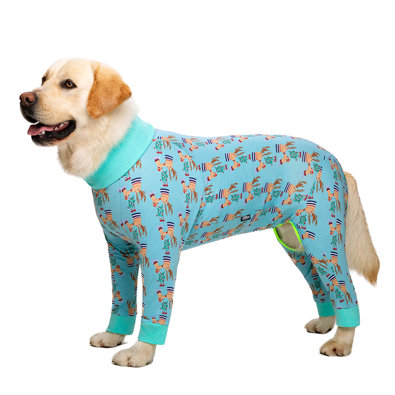 Medium and large dog pet clothing thin design belly protection weaning and sterilization suit — image 13