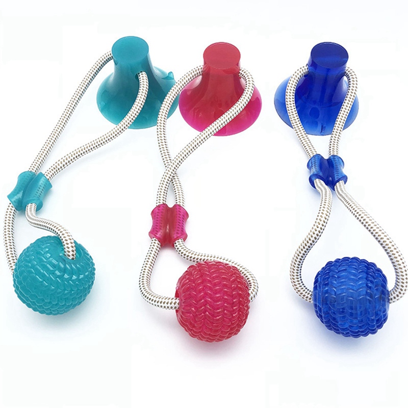 Multifunction Pet Molar Bite Toy Interactive fun Pet toy with suction cup dog push toy with TPR ball Pet Tooth Cleaning, Chewing — image 4