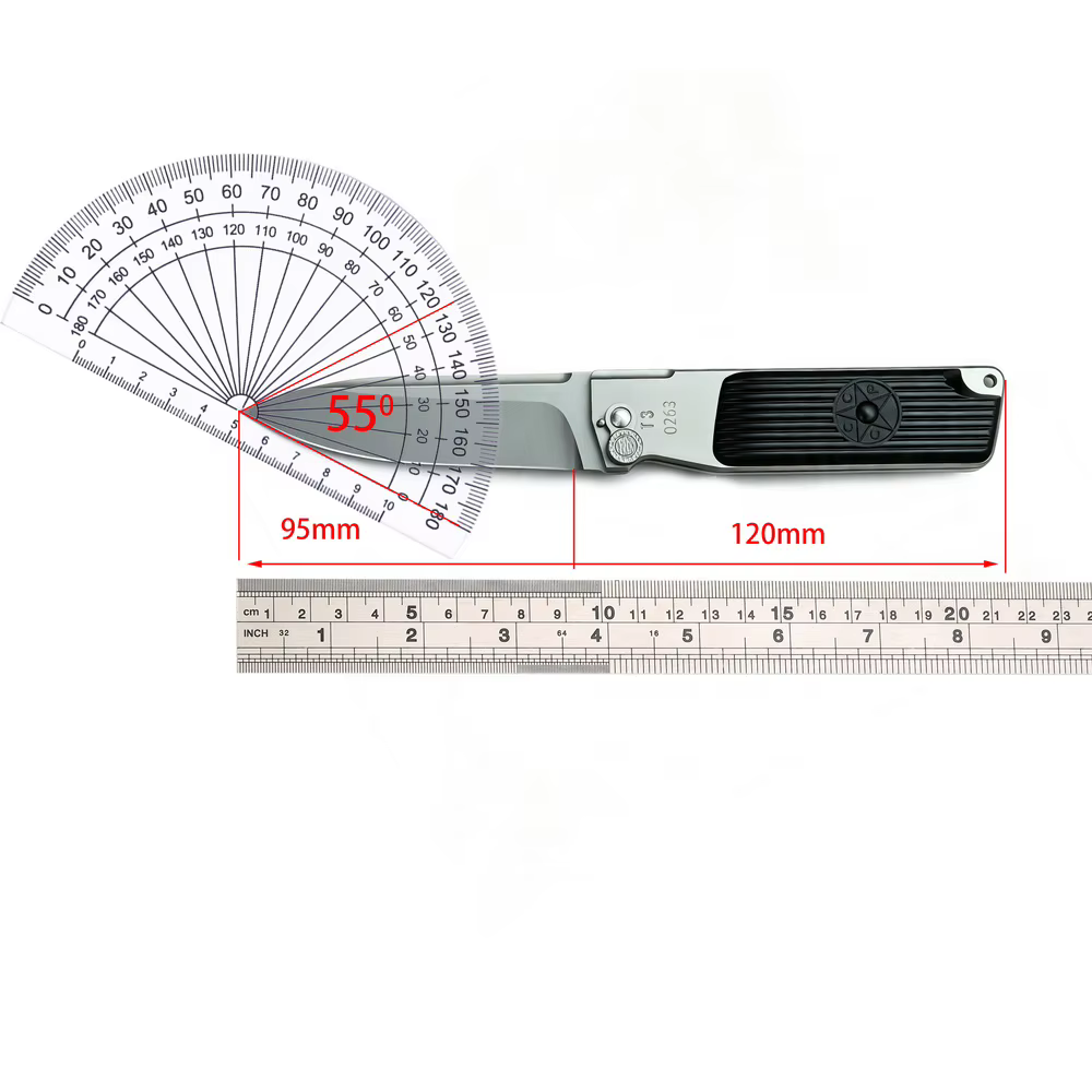 BEKETEN 0263 T3 Folding Knife M390 Blade Sandblasting Titanium Handle Outdoor Camping Hunting Survival Kitchen Fruit EDC Tools — image 3