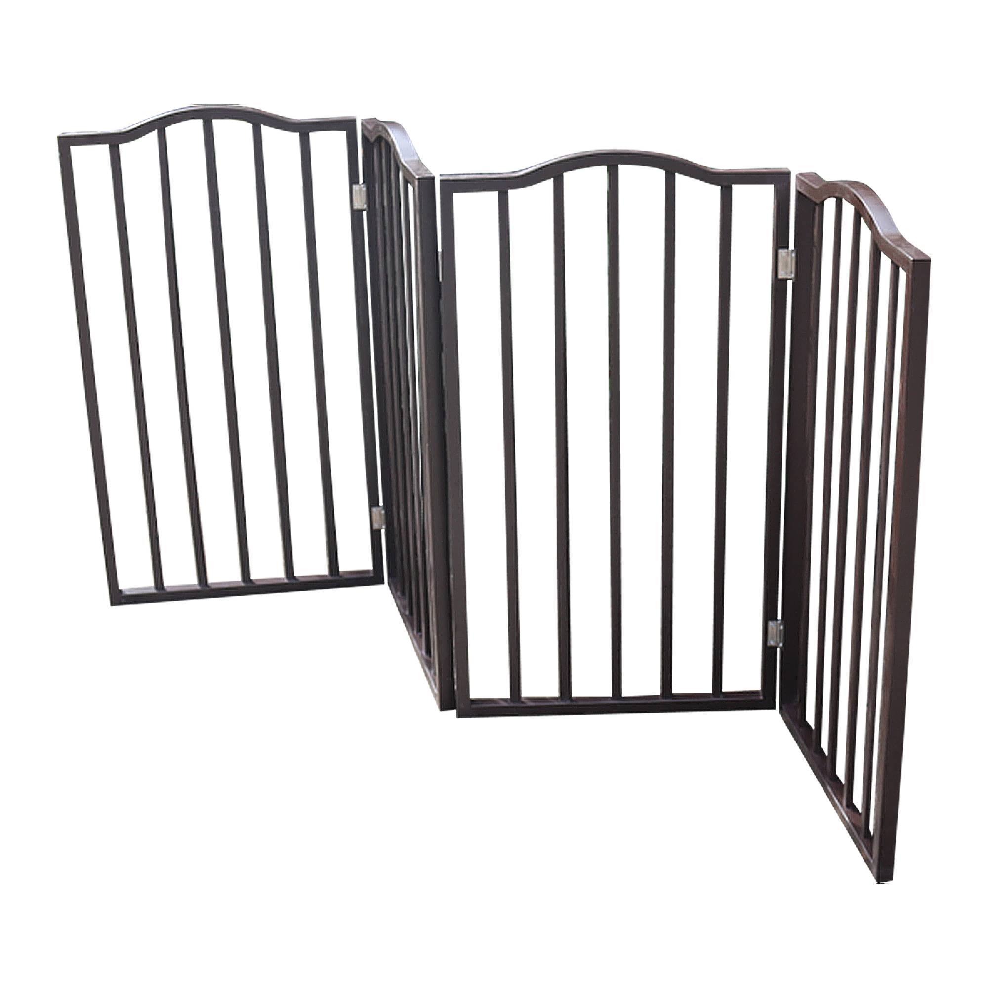 Pet Gate, Dog Gate For Doorways, Stairs Or House, standing, Folding, Arc Wooden — image 2
