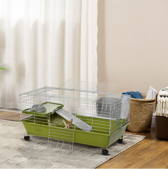 Small Animal Cage, Rolling Bunny Cage, Guinea Pig Cage — image 3