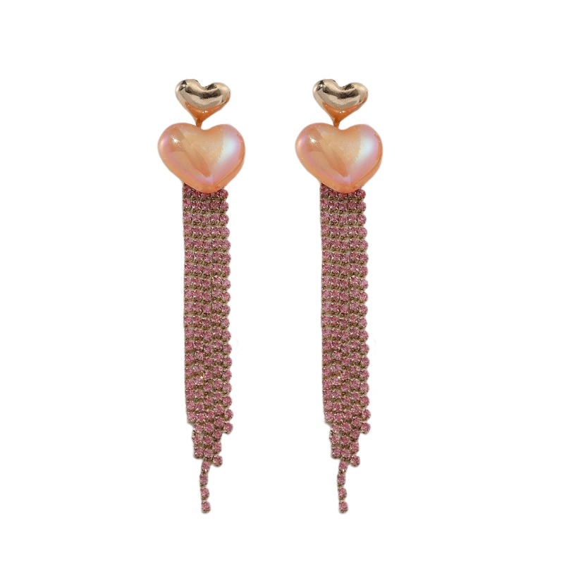 Pulseras de Orecillas con Tassel para Mujer Estilo Largo Temperamento de Amor — imagen 1