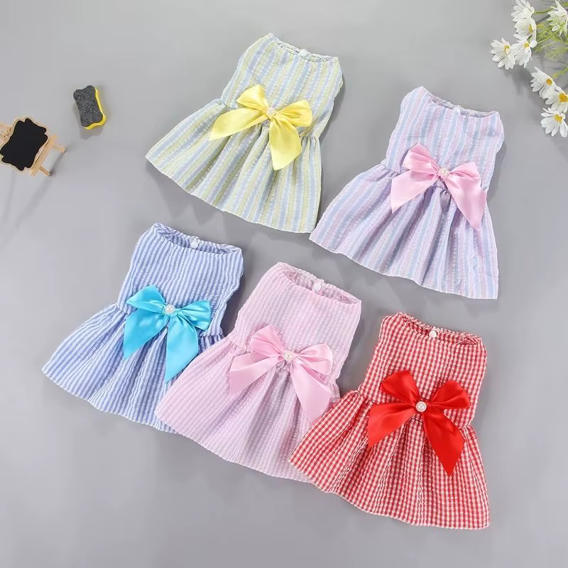 Ropa de Mascotas: Vestido Floral para Perros Pequeños y Gatos - Accesorios Cutenos para Verano — imagen 2