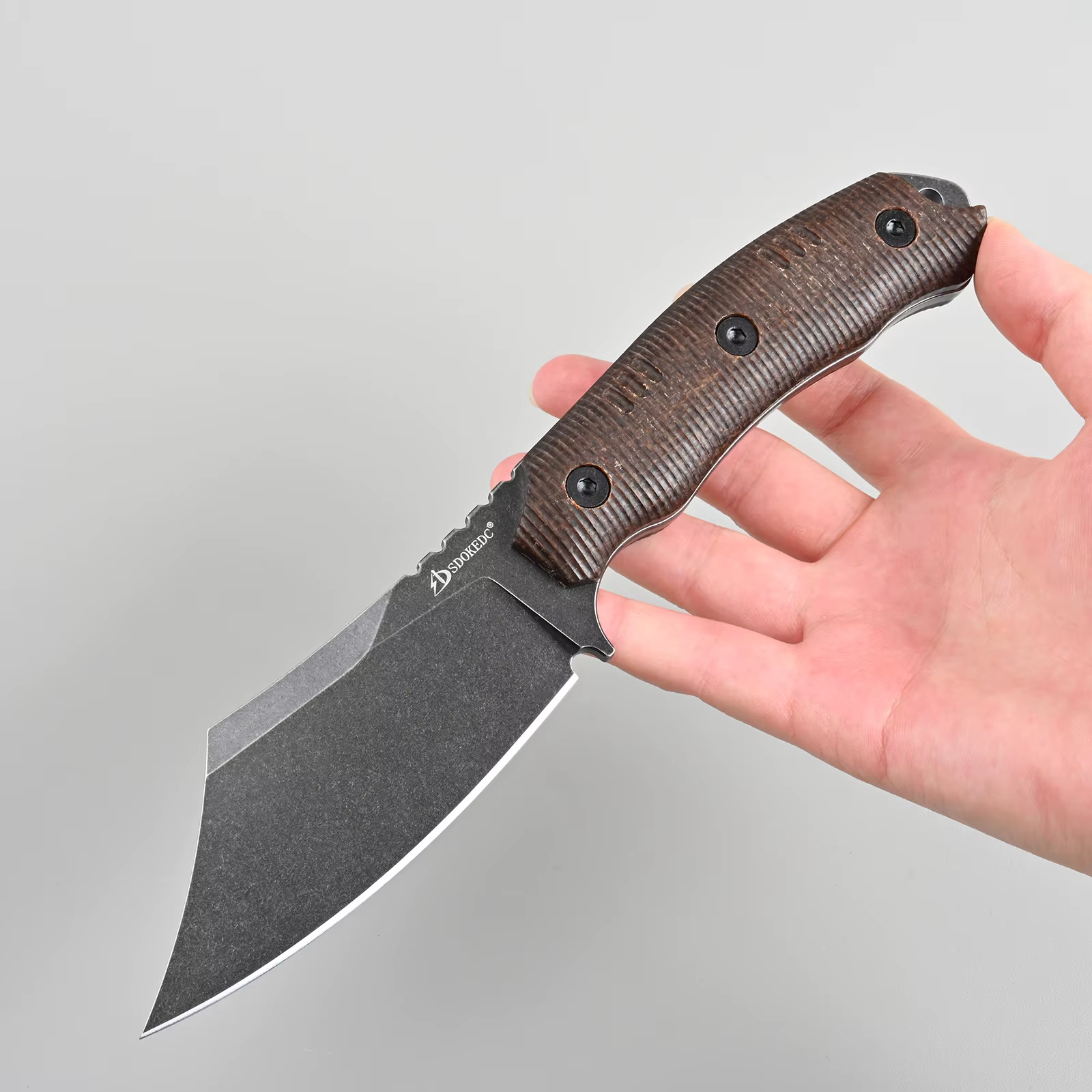 SDOKEDC DC53 Steel Fixed Blade Knife Micarta Handle Outdoor Camping Fishing EDC Utility Tool For Men — image 6