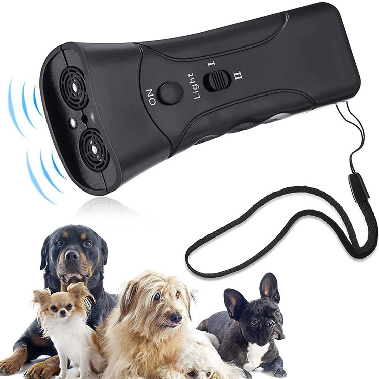 Handheld Ultrasonic Dog Drive Double-Headed LED Flashlight Dog Drive Portable Dog Trainer Barking Dog — image 1