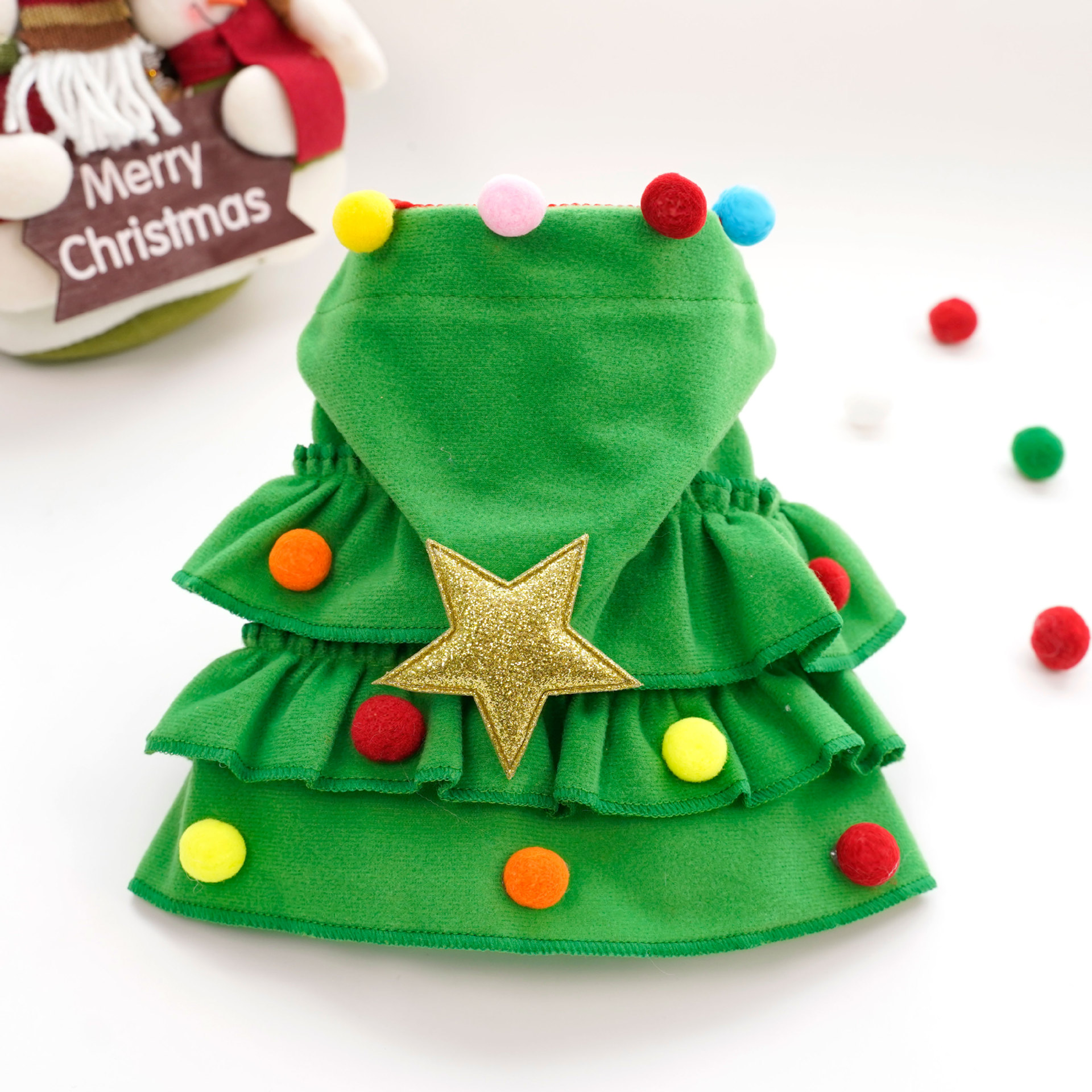 Christmas cloak pet dog transformation outfit — image 1