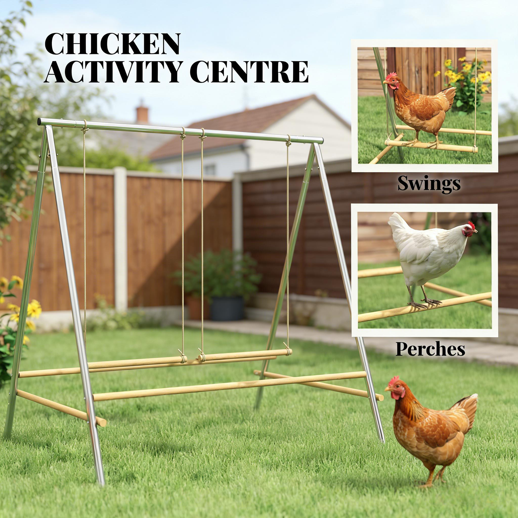 Coop Accessories, Chicken Perch For Coop, Chicken Roosting Bars — image 2