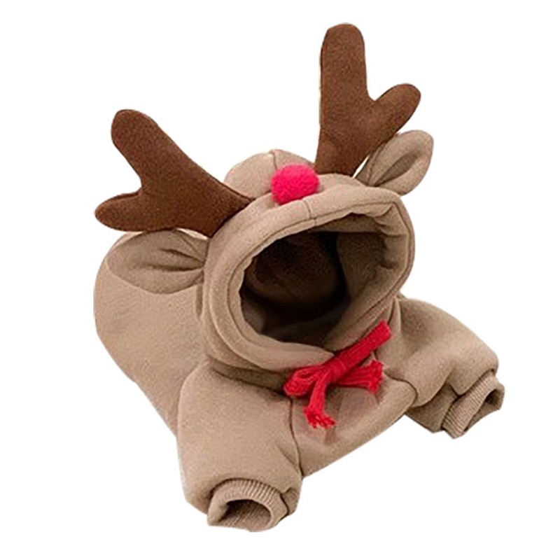 Ropa de Invierno para Perros Cómica con Frutas - Chaquetas de Felpa con Capucha para Bulldog Francés y Chihuahua — imagen 12