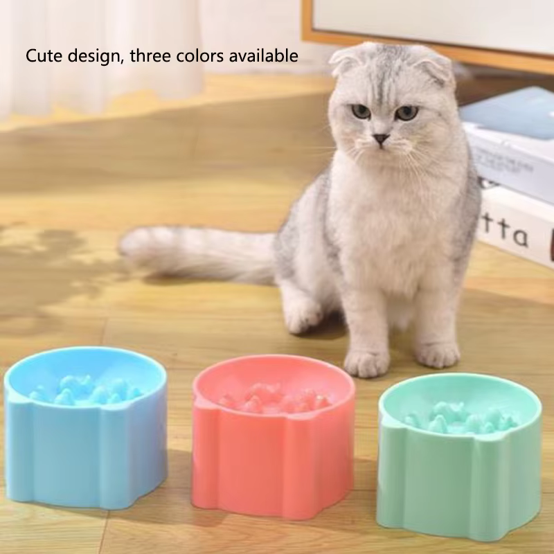 Comida Lenta para Perros y Gatos: Desecho con Soporte Cervical - Plato de Rompecabezas contra Engullidos Rápidos para Prevenir la Dilatación — imagen 3