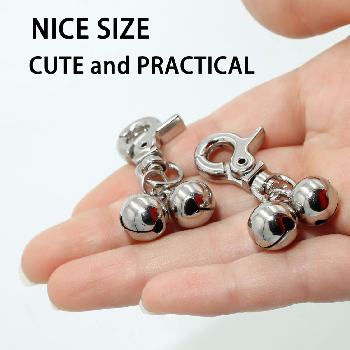 Bells For Dog Collars 2 Pack Stainless Steel Bell Necklace For Dogs Cat — image 7