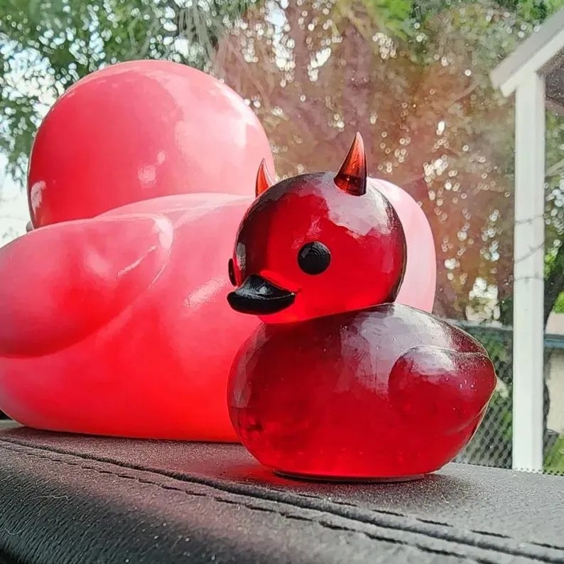 Lil' Devil Ducky Little Devil Duck Car Ornaments Decoration Halloween — image 3
