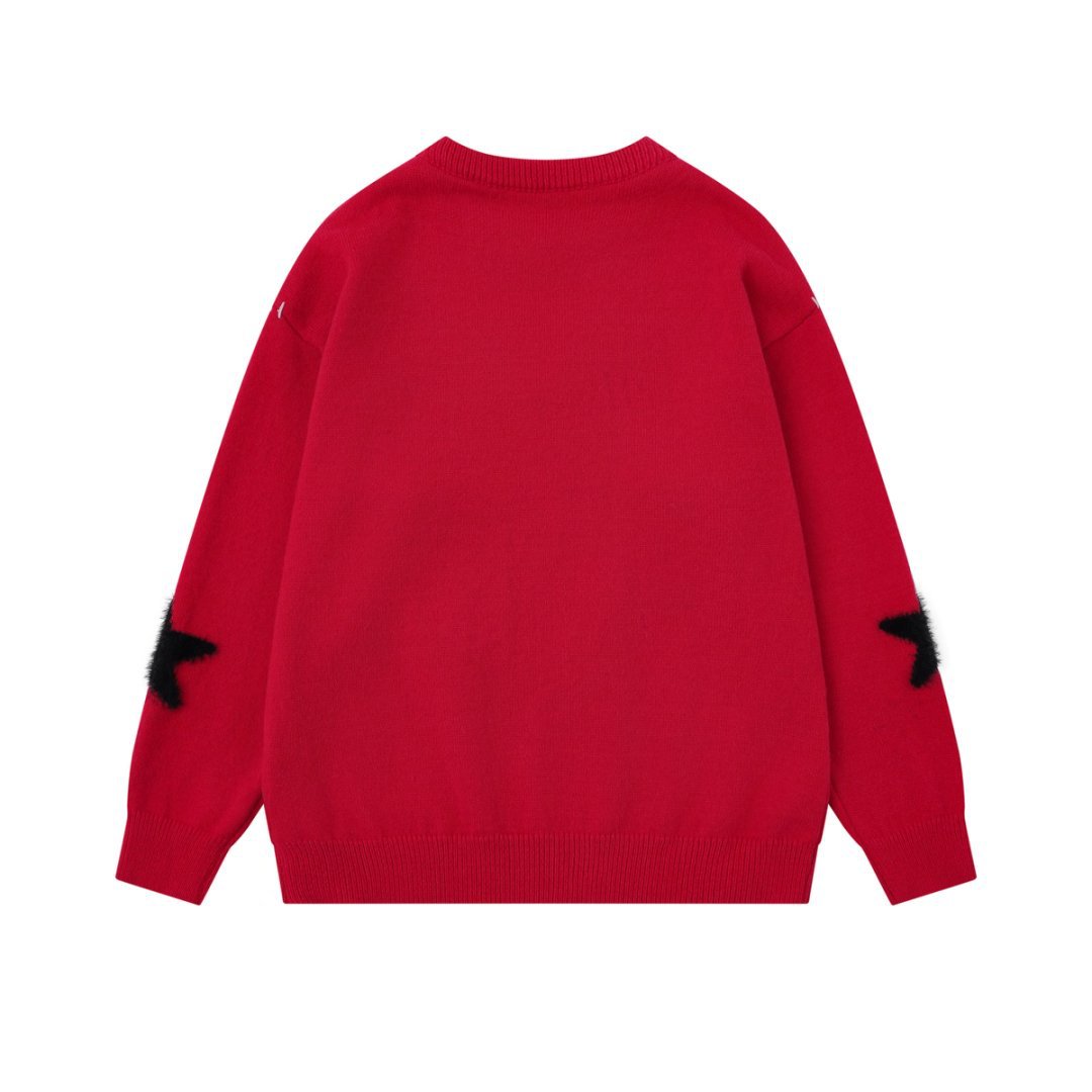 Knitted horse pattern sweater — image 3