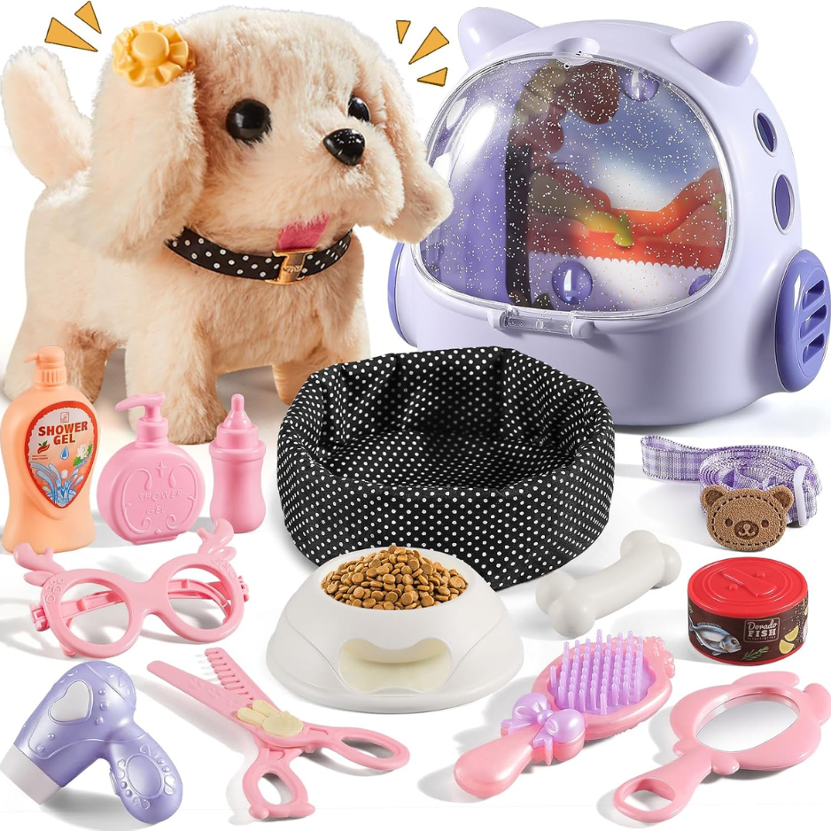 16 Pcs Realistic Robot Puppy Kids Girl Boys Toy, Ideas Birthday Gifts — image 1