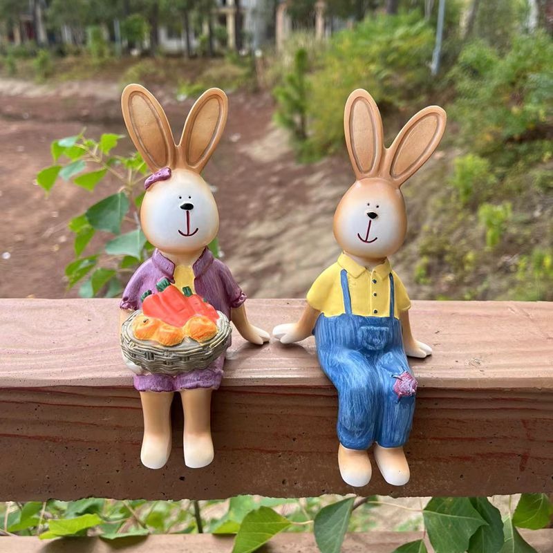 Decoración de Conejitos de Resina — imagen 6