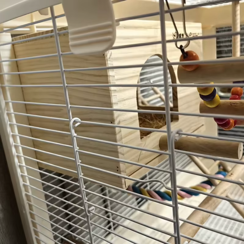 Casa de Pájaros en Madera para Reproducción de Aves Accesorios para Mascotas Decoración de Balcón — imagen 3