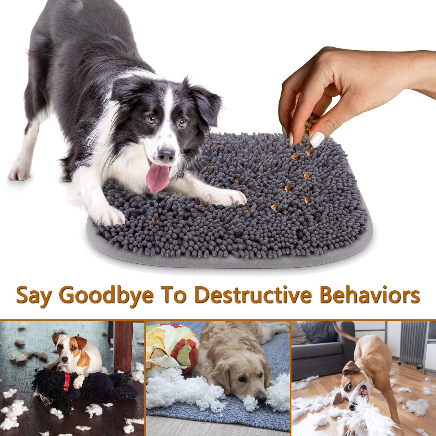 Snuffle Mat For Dogs, Interactive Puzzle Feeding Toy For Pets, Slow Feeding Game And Nose Work Activity For Mental Stimulation — image 4