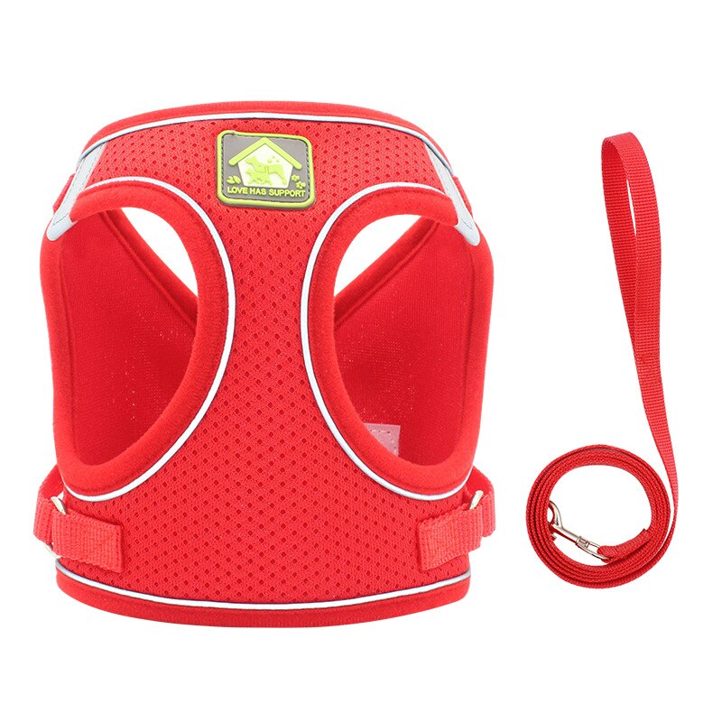 Reflective Cat Harness Leash Set Adjustable Harness Leashes Vest For Puppy Cats Walking Breathable Mesh Chest Strap Pet Product — image 11