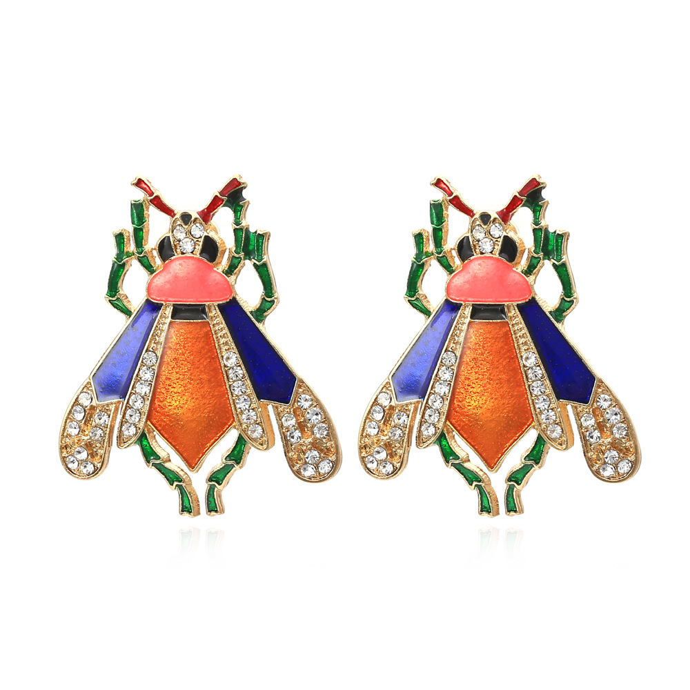 Auriculares de Insectos Adorables Personalizados para Mujer con Abeja y Gotas de Aceite — imagen 1