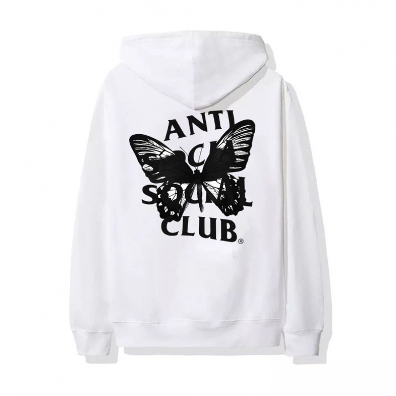 Anti Social Club Oversized Pullover Hoodie Jacket with Butterfly Print — image 4