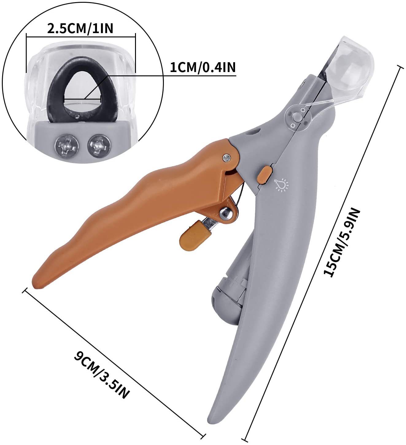 Peti Nail clipper Pet LED Lighted Nail Clipper Cat & Dog Cleaning Scissors Beauty Glow Nail Clipper — image 2